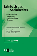 Jahrbuch des Sozialrechts / Jahrbuch des Sozialrechts Dokumentation für das Jahr 2022