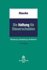 Die Haftung für Steuerschulden