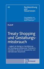 Treaty Shopping und Gestaltungsmissbrauch