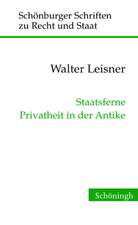 Staatsferne Privatheit in der Antike