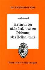 Hirten in der nicht-bukolischen Dichtung des Hellenismus