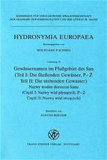 Gewässernamen im Flußgebiet des San / Nazwy wodne dorzecza Sanu