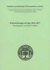 Klassensitzungsvorträge 2016-2017