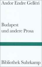 Budapest und andere Prosa