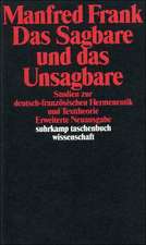 Das Sagbare und das Unsagbare