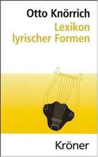 Lexikon lyrischer Formen