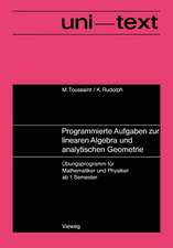 Programmierte Aufgaben zur linearen Algebra und analytischen Geometrie