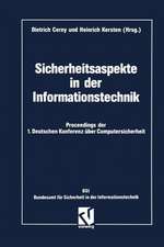 Sicherheitsaspekte in der Informationstechnik: Proceedings der 1. Deutschen Konferenz über Computersicherheit