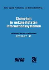 Sicherheit in netzgestützten Informationssystemen: Proceedings des BIFOA-Kongresses