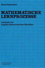 Mathematische Lernprozesse: Analysen mit kognitionstheoretischen Modellen