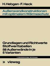 Außenwandkonstruktionen mit optimalem Wärmeschutz: Grundlagen u. Richtwerte, Stoffwerttab., 58 Aussenwände in je 5 Varianten