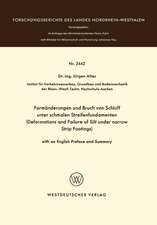 Formänderungen und Bruch von Schluff unter schmalen Streifenfundamenten: Deformations and Failure of Silt under narrow Strip Footings