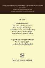 Vergleich von Transportverfahren für den Erztransport vom Seehafen zum Ruhrgebiet