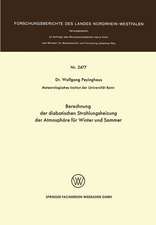 Berechnung der diabatischen Strahlungsheizung der Atmosphäre für Winter und Sommer