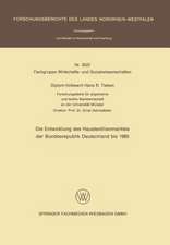 Die Entwicklung des Haustextilienmarktes der Bundesrepublik Deutschland bis 1985