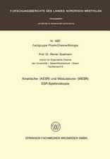 Kinetische- (KESR) und Modulations- (MESR) ESR — Spektroskopie