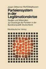 Parteiensystem in der Legitimationskrise: Studien und Materialien zur Soziologie der Parteien in der Bundesrepublik Deutschland