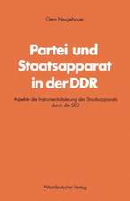 Partei und Staatsapparat in der DDR: Aspekte der Instrumentalisierung des Staatsapparats durch die SED