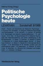 Politische Psychologie heute