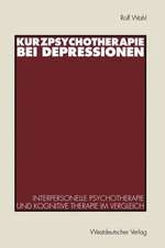 Kurzpsychotherapie bei Depressionen: Interpersonelle Psychotherapie und kognitive Therapie im Vergleich