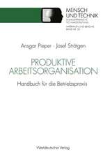 Produktive Arbeitsorganisation: Handbuch für die Betriebspraxis