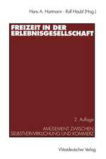 Freizeit in der Erlebnisgesellschaft: Amüsement zwischen Selbstverwirklichung und Kommerz