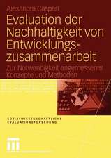 Evaluation der Nachhaltigkeit von Entwicklungszusammenarbeit