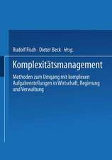 Komplexitätsmanagement: Methoden zum Umgang mit komplexen Aufgabenstellungen in Wirtschaft, Regierung und Verwaltung