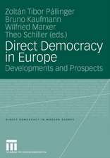 Direct Democracy in Europe: Developments and Prospects