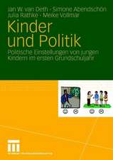 Kinder und Politik: Politische Einstellungen von jungen Kindern im ersten Grundschuljahr