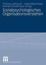 Sozialpsychologisches Organisationsverstehen