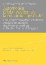 Automobile Erlebniswelten als Kommunikationsmittel: Eine verhaltenswissenschaftliche Analyse am Beispiel des Premiummarktes in Deutschland und Singapur