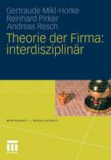 Theorie der Firma: interdisziplinär