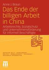 Das Ende der billigen Arbeit in China: Arbeitsrechte, Sozialschutz und Unternehmensförderung für informell Beschäftigte