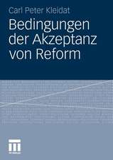 Bedingungen der Akzeptanz von Reform