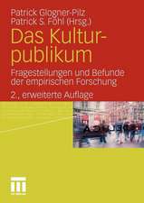 Das Kulturpublikum: Fragestellungen und Befunde der empirischen Forschung