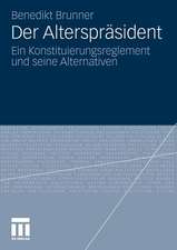 Der Alterspräsident: Ein Konstituierungsreglement und seine Alternativen