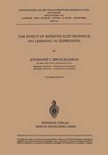 The Effect of Repeated Electroshock on Learning in Depressives