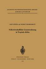 Volkswirtschaftliche Gesamtrechnung in Tropisch-Afrika