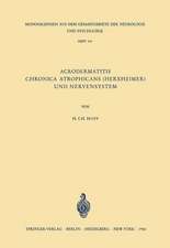 Acrodermatitis Chronica Atrophicans (Herxheimer) und Nervensystem: Eine Analyse klinischer, physiologischer, histologischer und elektromyographischer Befunde