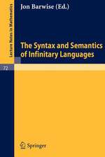 The Syntax and Semantics of Infinitary Languages