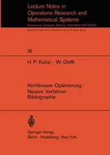 Nichtlineare Optimierung: Neuere Verfahren Bibliographie