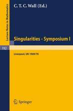 Proceedings of Liverpool Singularities - Symposium I. (University of Liverpool 1969/70)