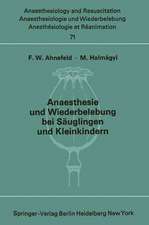 Anaesthesie und Wiederbelebung bei Säuglingen und Kleinkindern: Bericht über das Symposion am 9. Oktober 1971 in Mainz