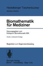 Biomathematik für Mediziner: Begleittext zum Gegenstandskatalog