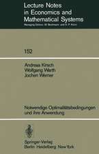 Notwendige Optimalitätsbedingungen und ihre Anwendung