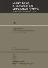 Optimization and Operations Research: Proceedings of a Workshop Held at the University of Bonn, October 2–8, 1977