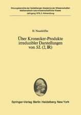 Über Kronecker-Produkte irreduzibler Darstellungen von SL (2, ?): Vorgelegt in der Sitzung vom 22. April 1978