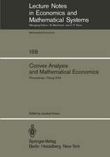 Convex Analysis and Mathematical Economics