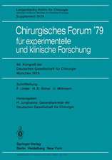 Chirurgisches Forum ’79: für experimentelle und klinische Forschung